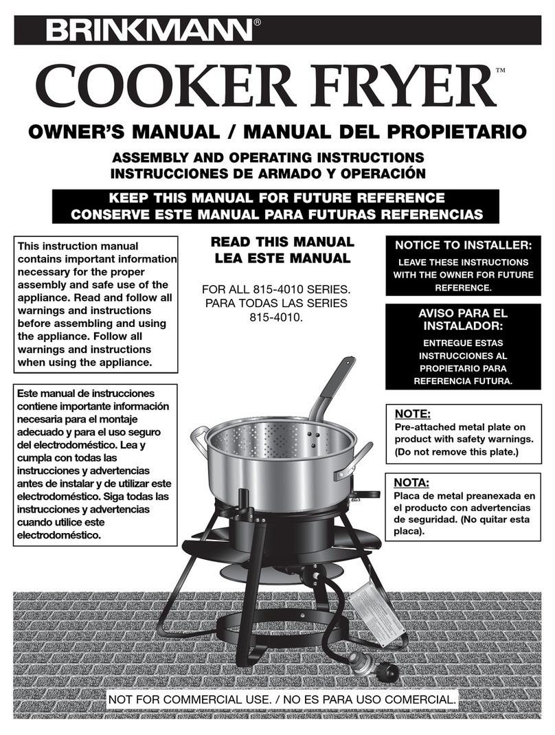 Brinkmann 815-4010 SERIES User manual