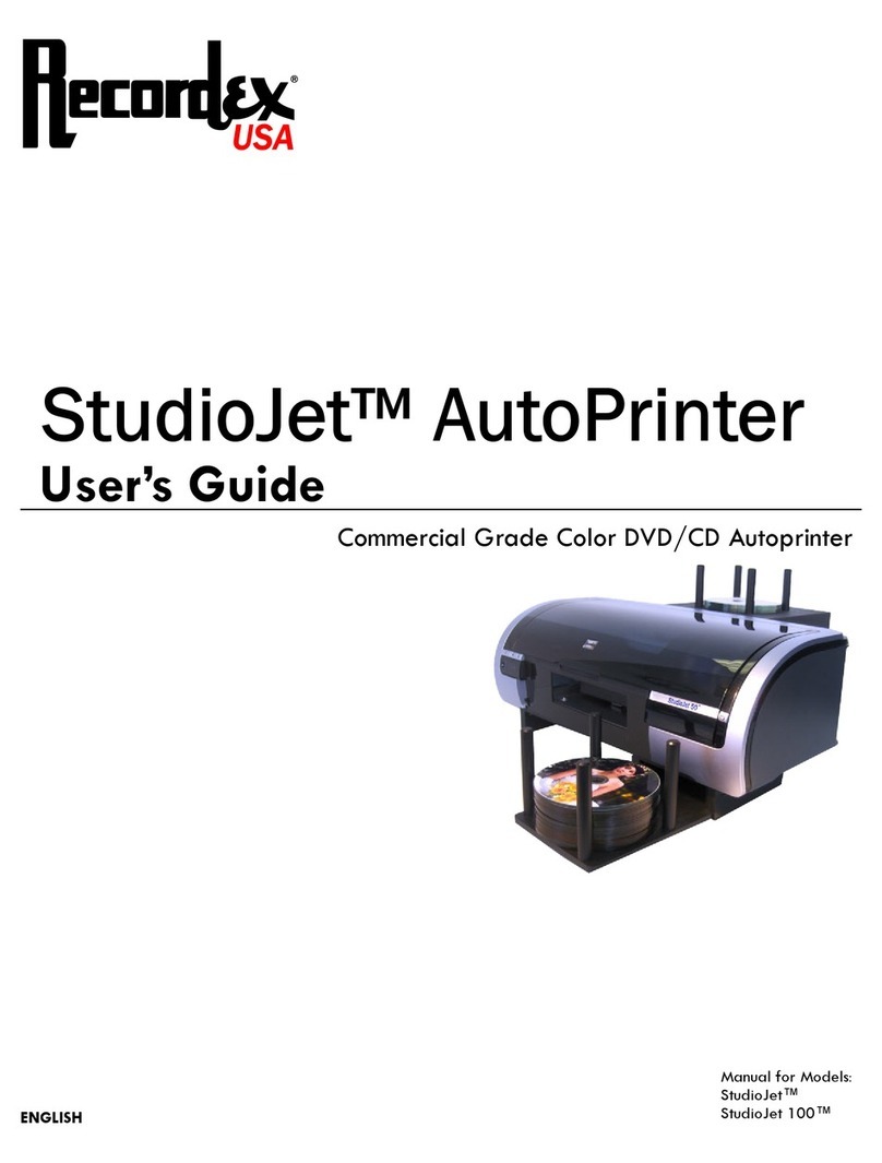 Recordex StudioJet AutoPrinter user guide