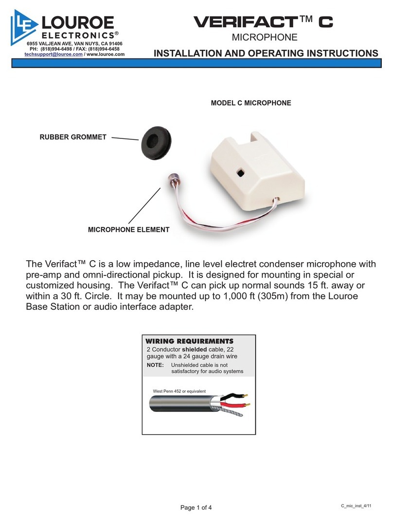 Louroe Electronics Verifact C User manual