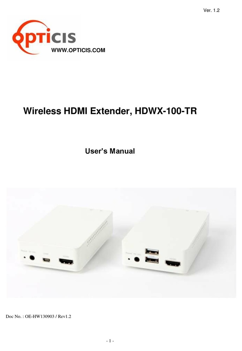 opticis HDWX-100-TR user manual