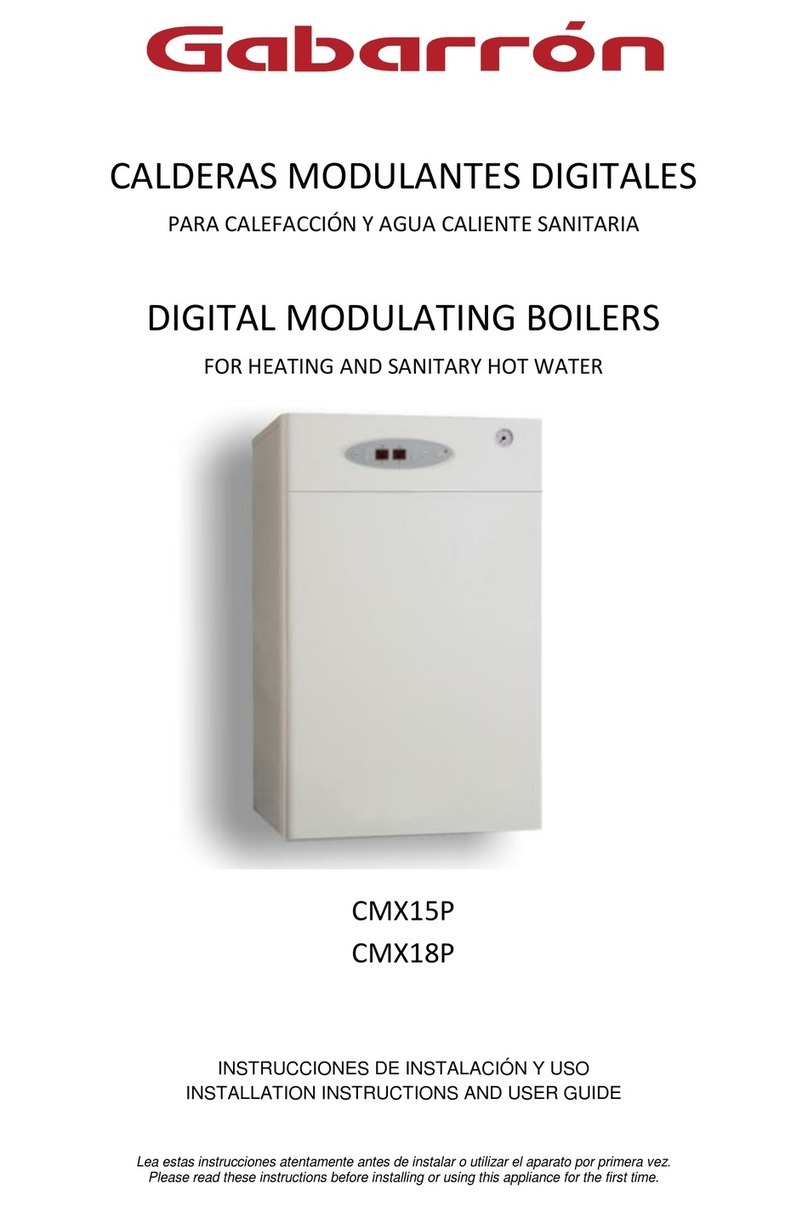 Gabarron CMX15P Installation instructions and user guide