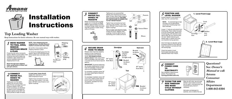 Amana 40085801 User manual