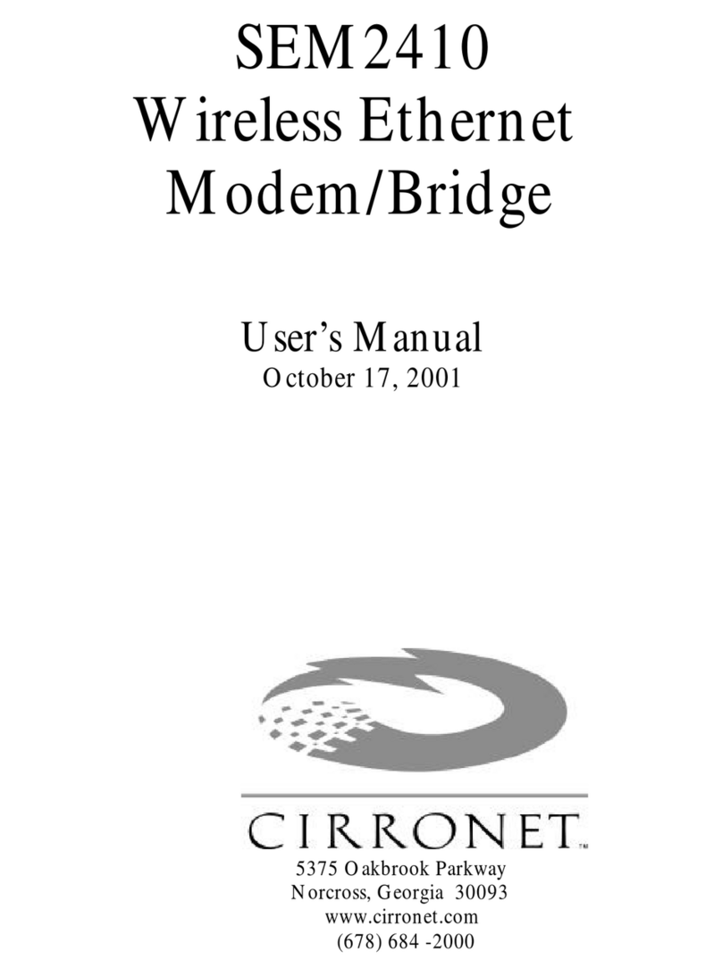Cirronet SEM2410 user manual