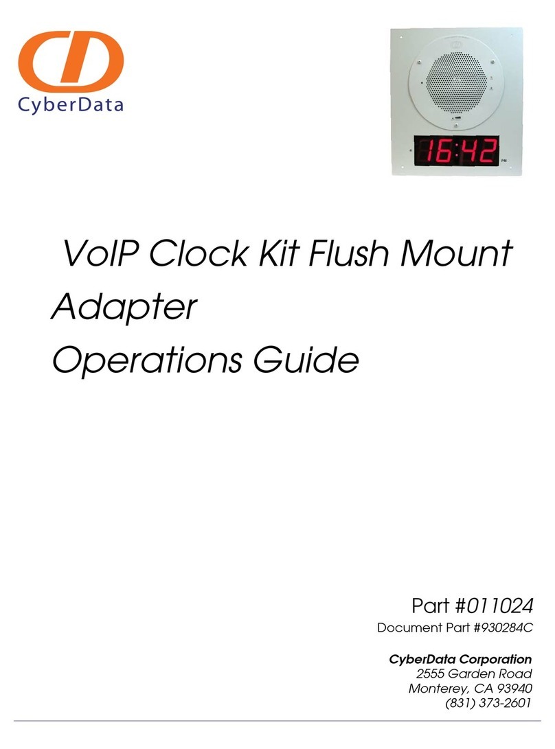 CyberData 11024 User manual