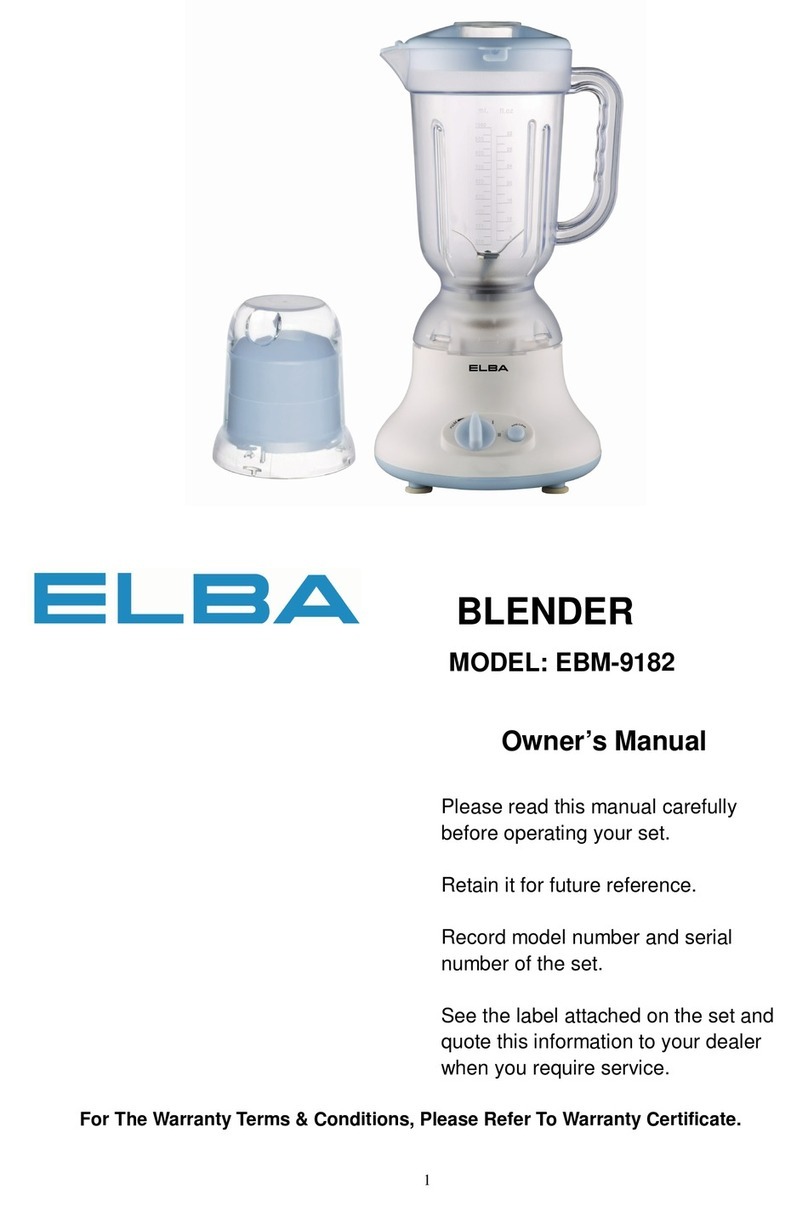 Elba EBM-9182 owner's manual