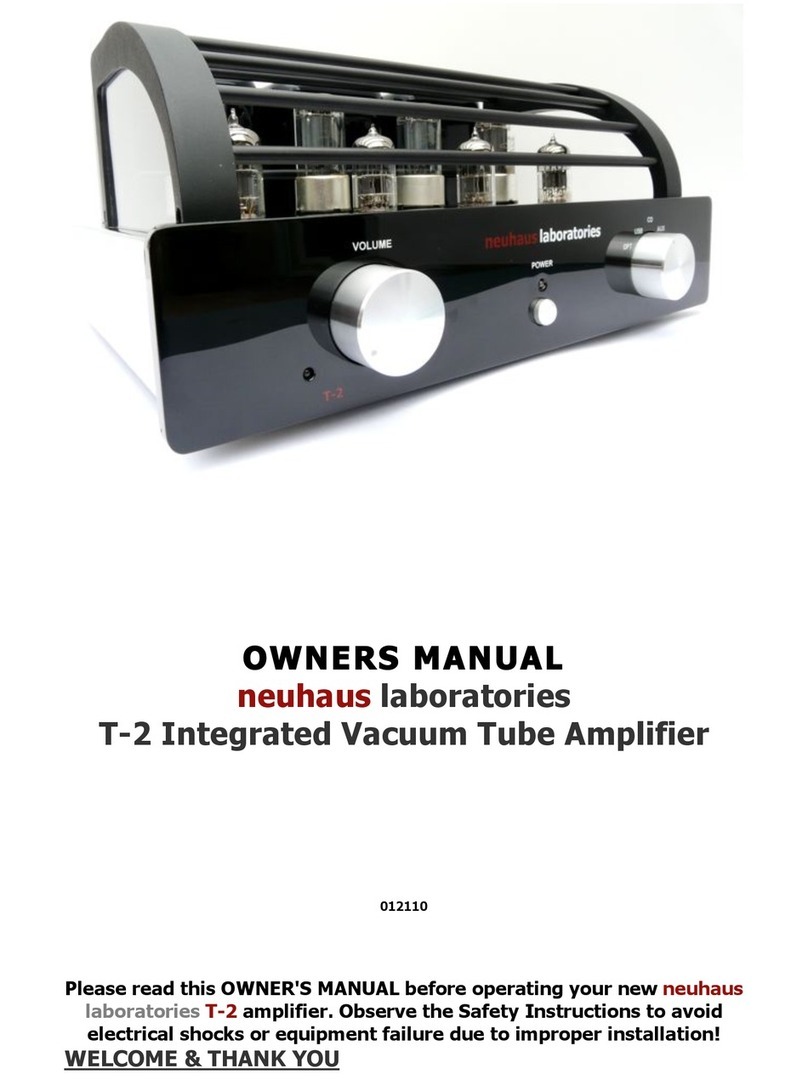 neuhaus laboratories T-2 owner's manual
