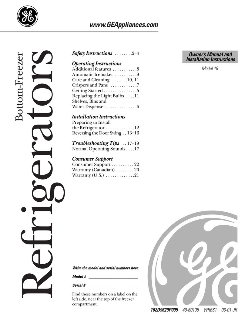 GE 18, 19 Operating instructions