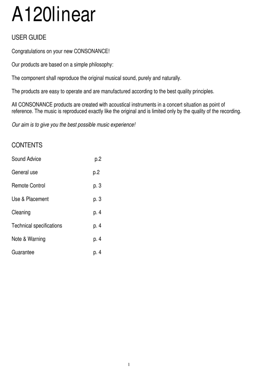 Consonance A120 linear user guide