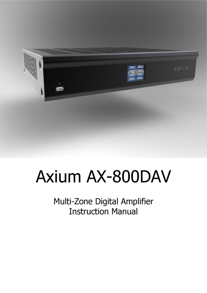 Axium AX-800DAV User manual