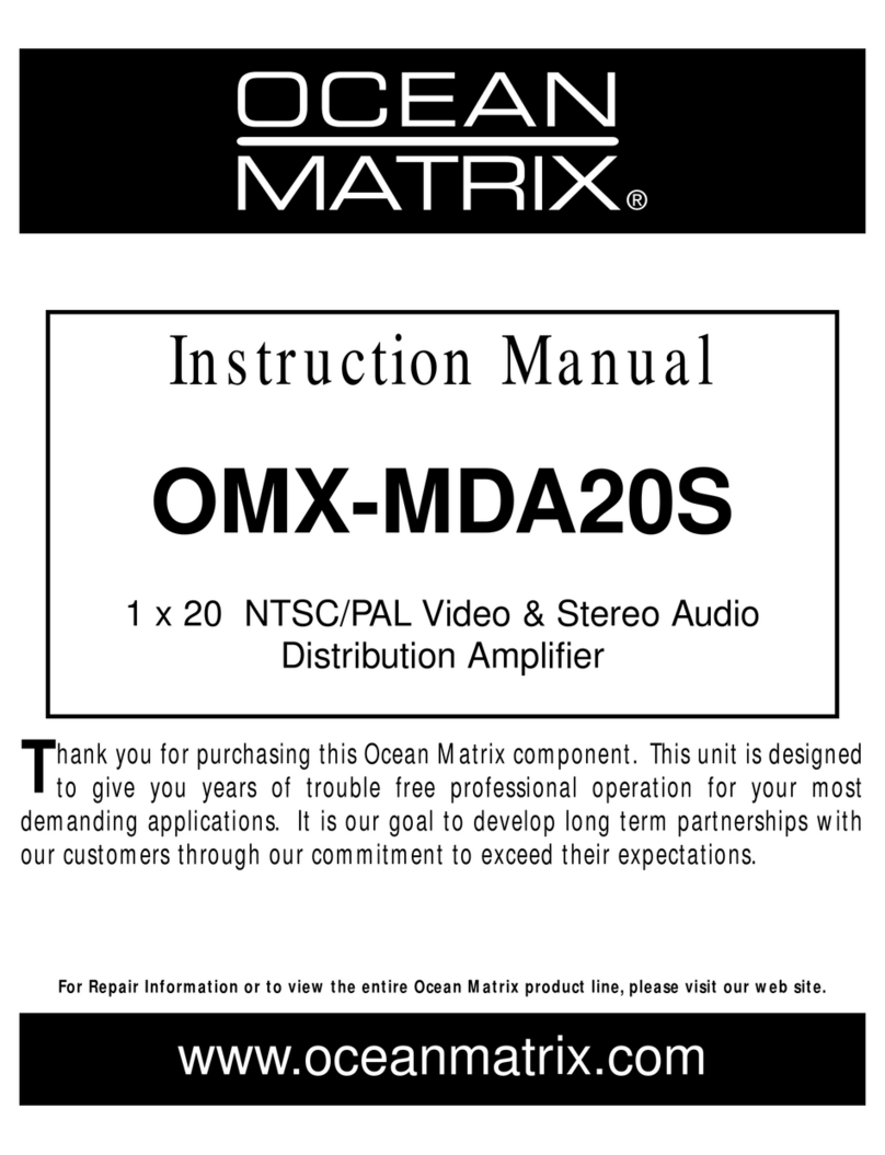Ocean Matrix OMX-MDA20S instruction manual