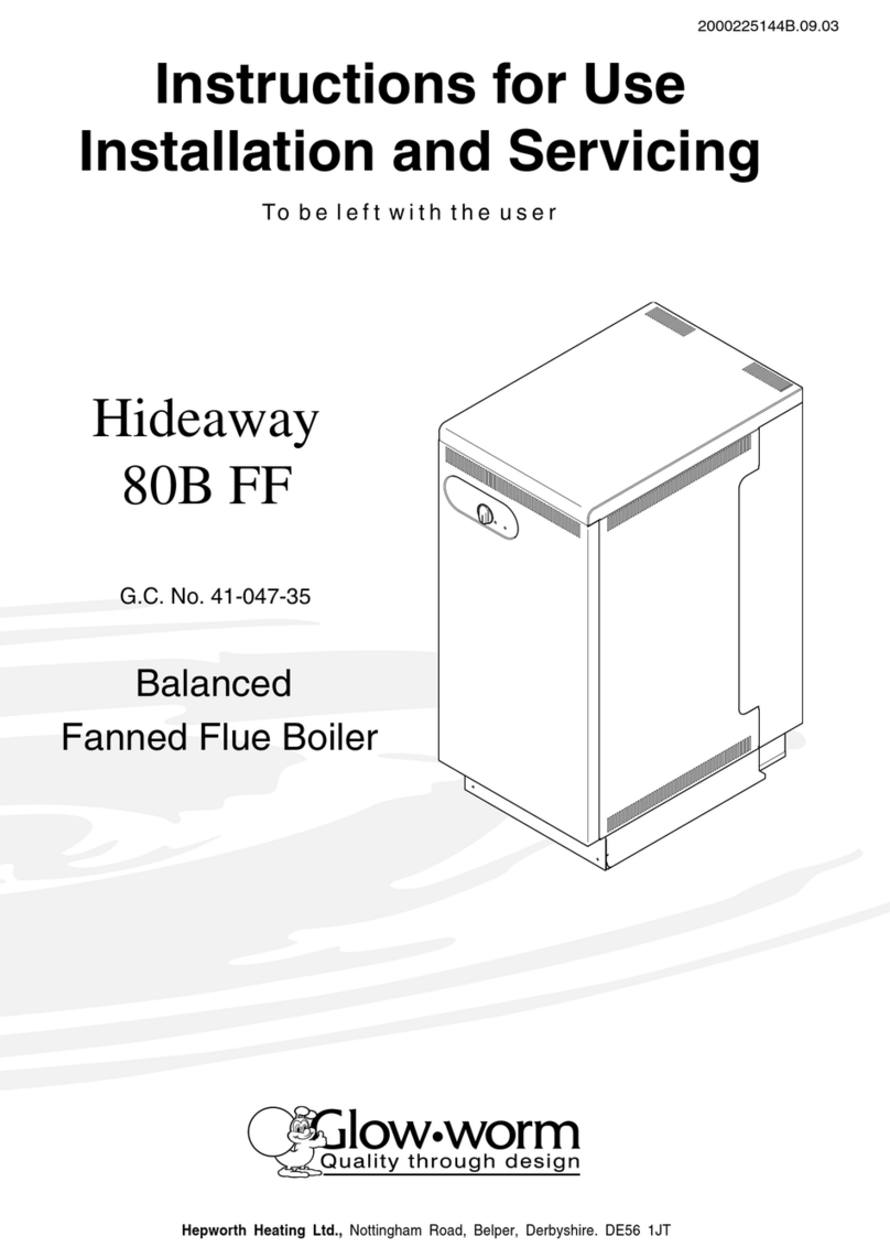 Glowworm Hideaway 80B FF Operating manual