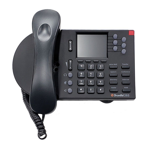 SHORE TEL 265 user guide