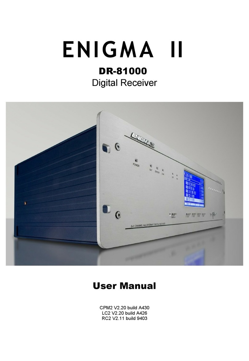 Enigma DR-81000 User manual
