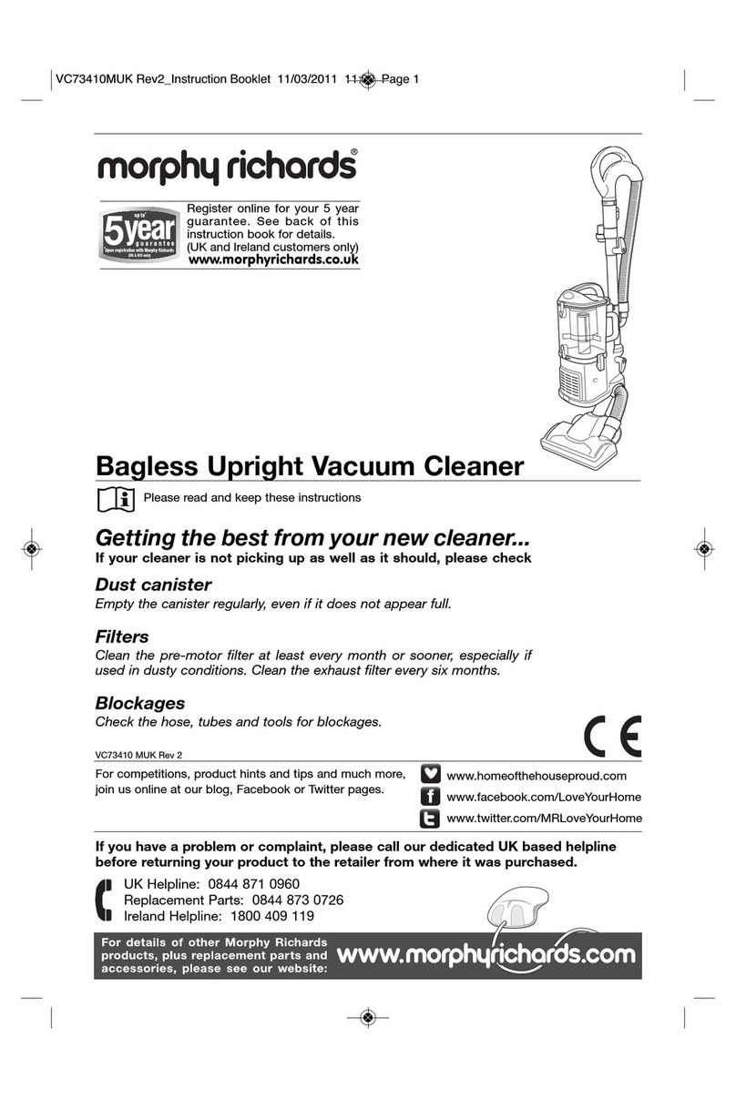 Morphy Richards VC7341DMUK instructions