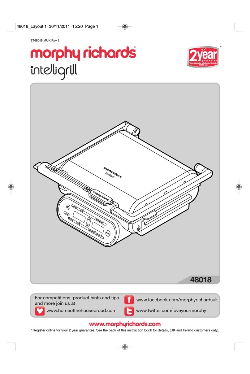 Morphy Richards Intelligrill 48018 User manual