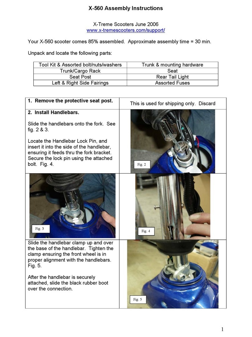 X-TREME scooter X-560 Assembly instructions