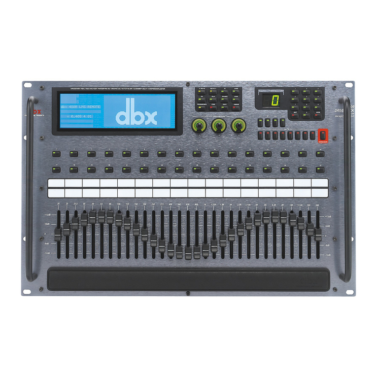 dbx DriveRack 480 user manual