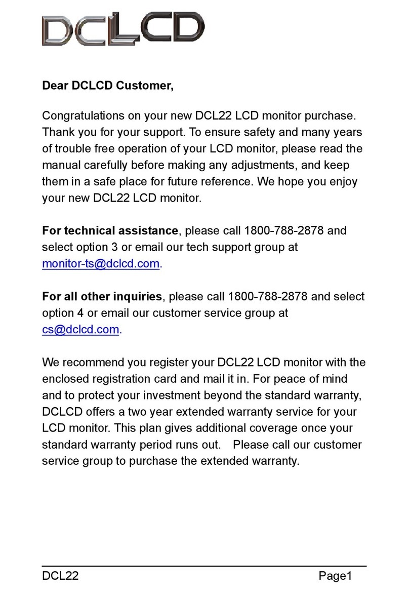 DCLCD DCL22 User manual