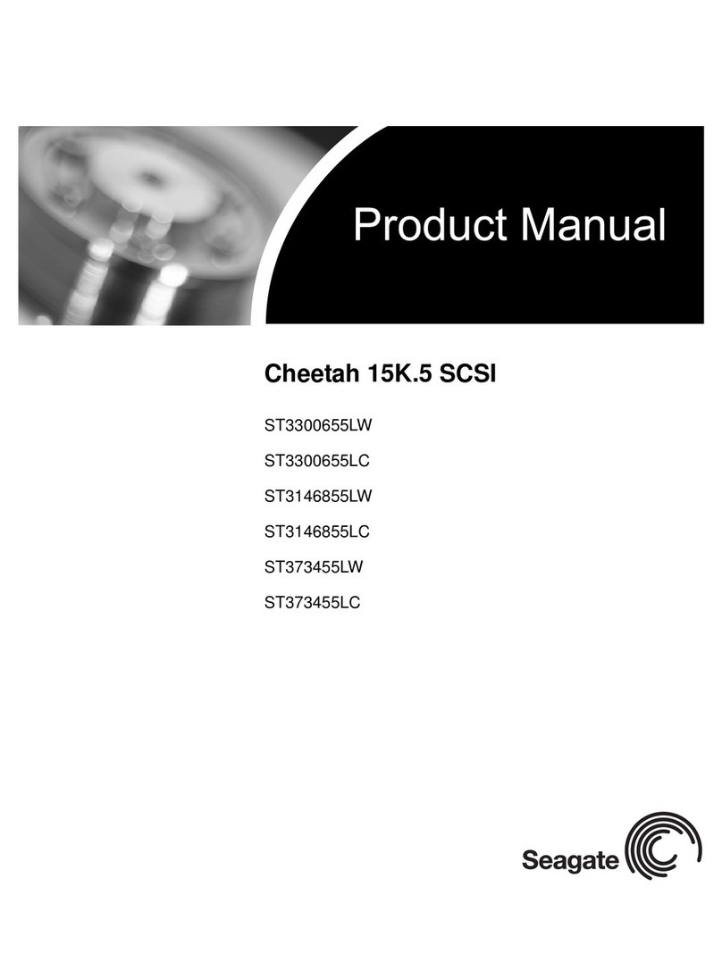 Seagate ST3300655LW - Cheetah 300 GB Hard Drive User manual