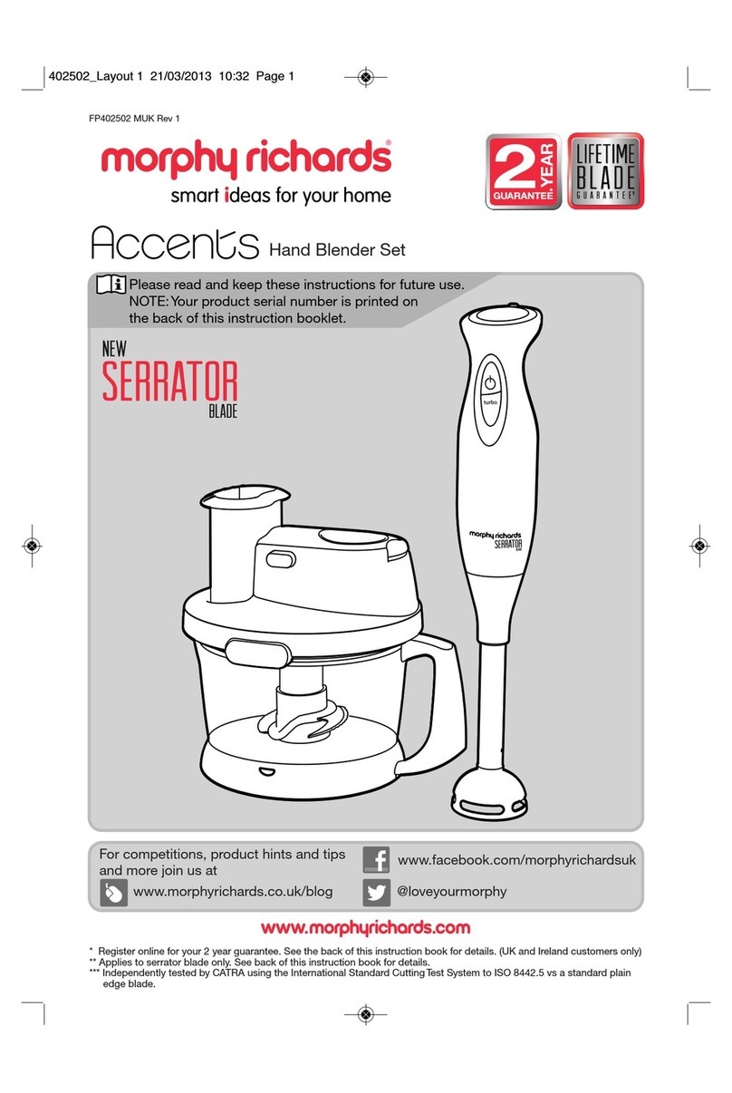 Morphy Richards Accents 402502 User manual