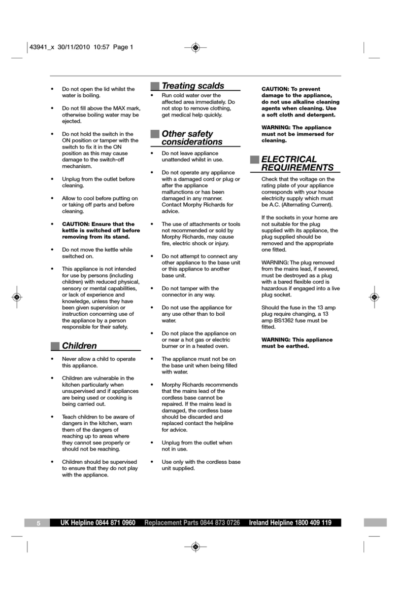 Morphy Richards elipta 43941 User manual