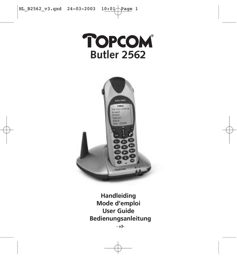 Topcom BUTLER 2562 User manual
