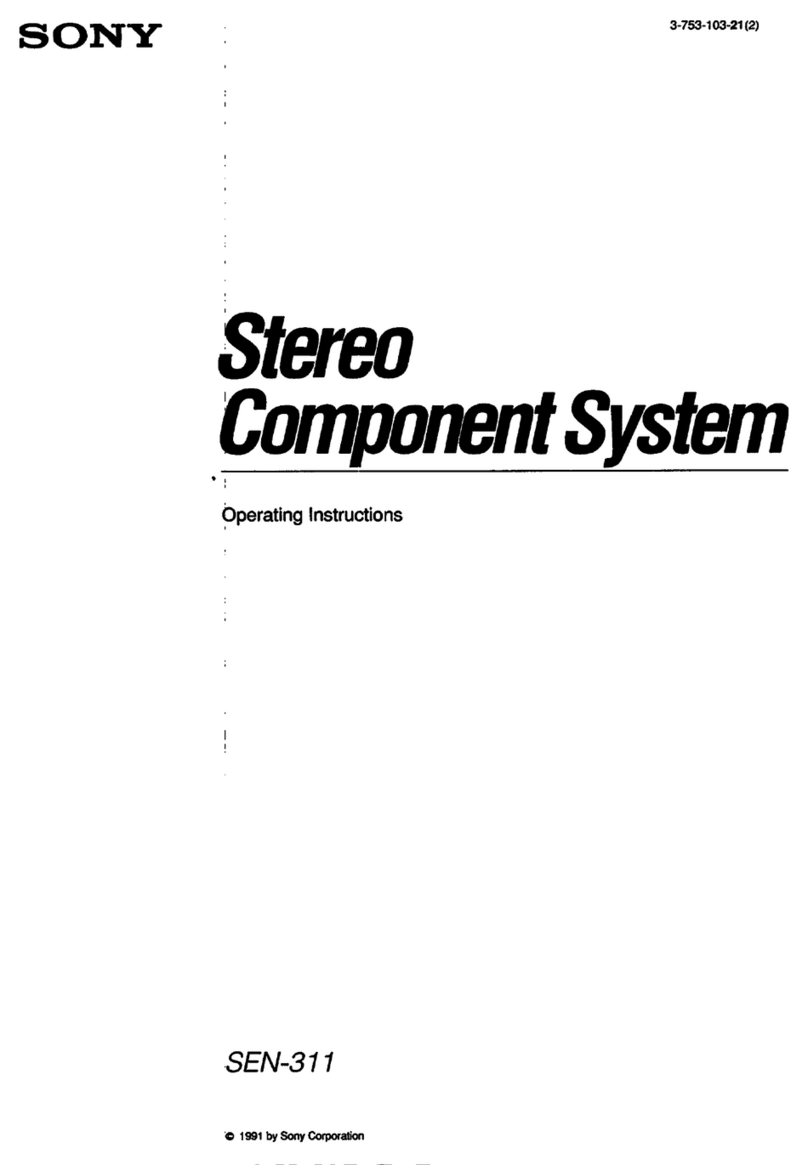 Sony SEN-311 Operating	 instruction