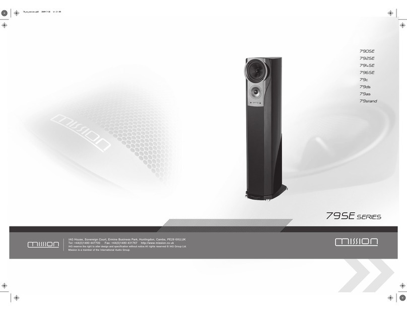 Mission 792SE User manual