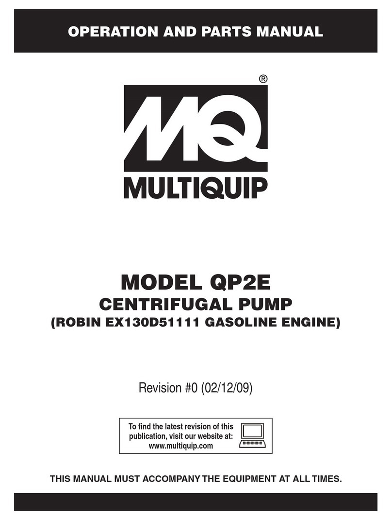 MULTIQUIP QP2E Operation and parts manual MULTIQUIP QP2E Operation and parts manual