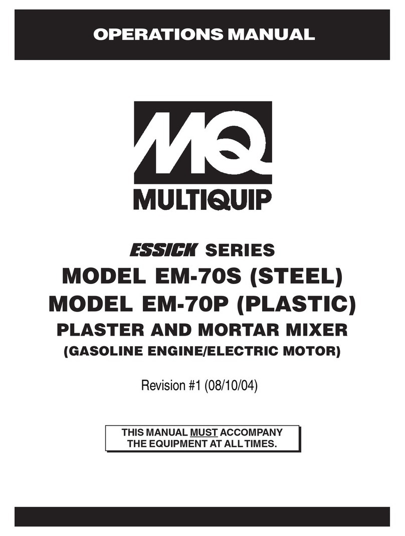 MULTIQUIP EM-70S User manual