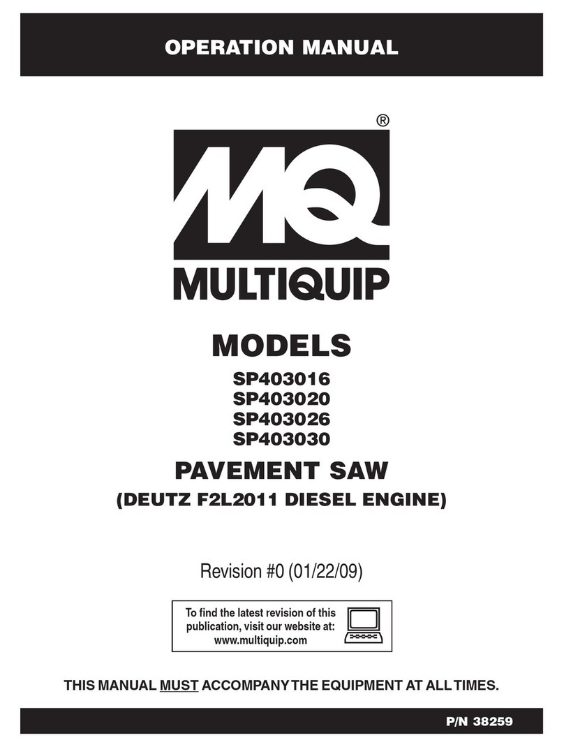 MULTIQUIP SP403030 Operation manual