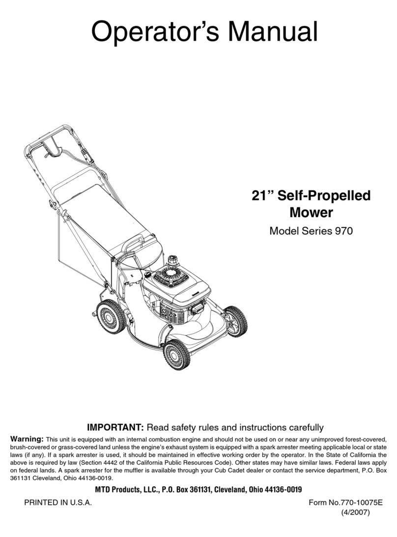 MTD 970 Series User manual
