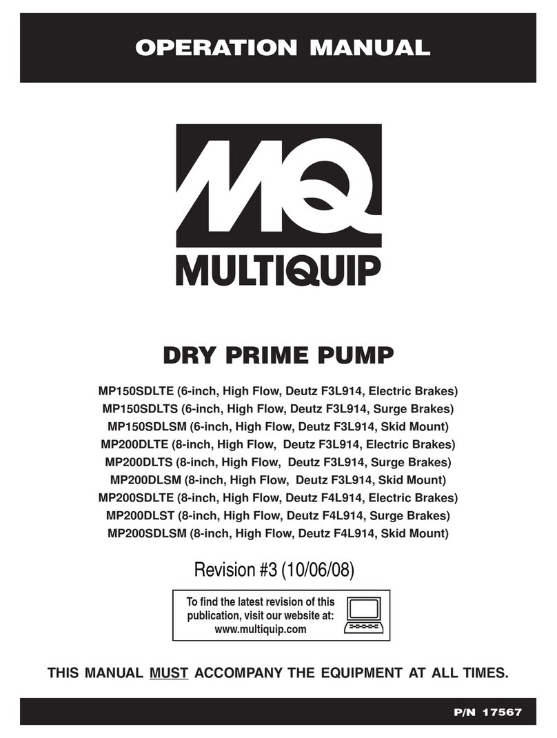 MULTIQUIP P200DLST Operation manual
