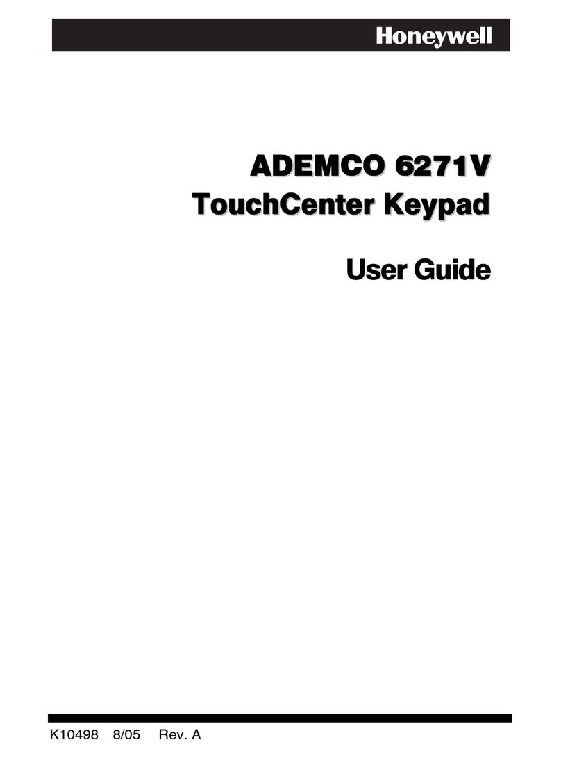Honeywell ADEMCO 6271V User manual