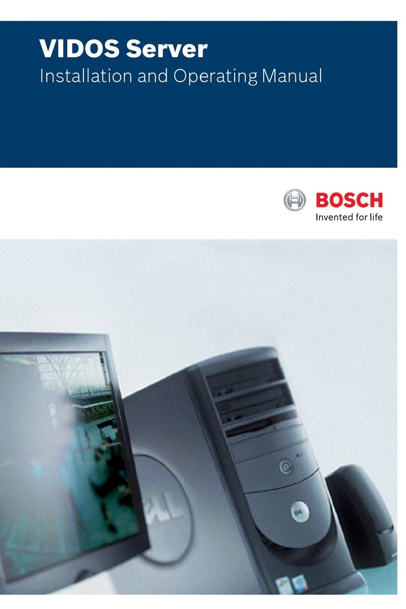 Bosch VIDOS Installation and operating manual Bosch VIDOS Installation and operating manual