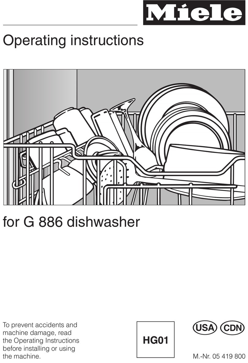 Miele G 886 User manual Miele G 886 User manual