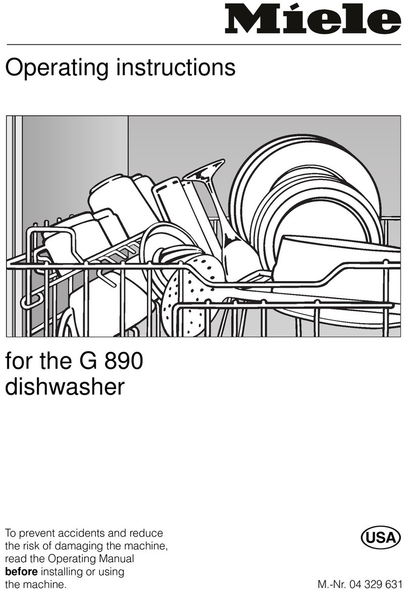 Miele G 890 User manual