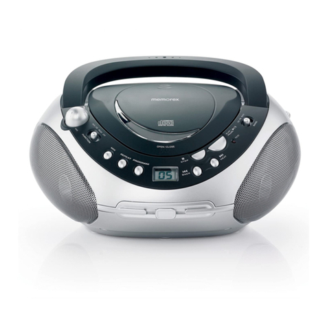 Memorex MP8806 - Portable cd Boombox User manual Memorex MP8806 - Portable cd Boombox User manual