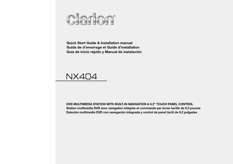Clarion NX404 User manual