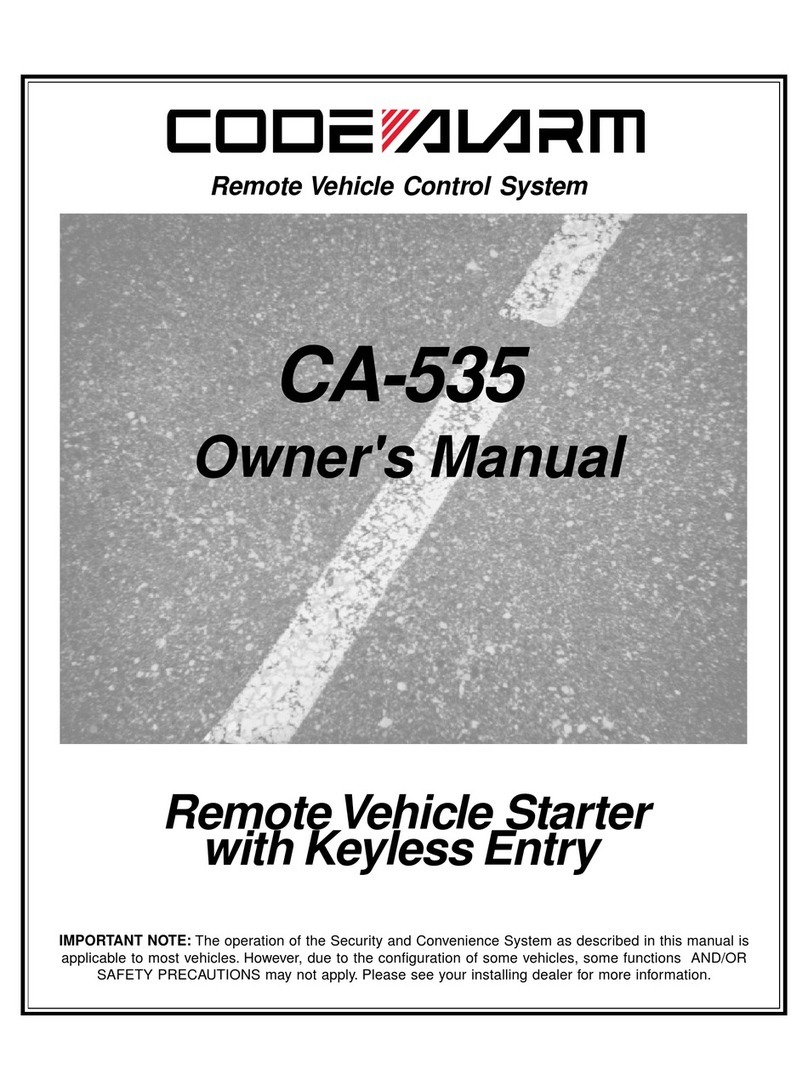 Code Alarm CA-535 User manual
