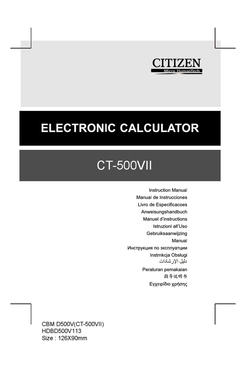 Citizen CT-500VII instruction manual