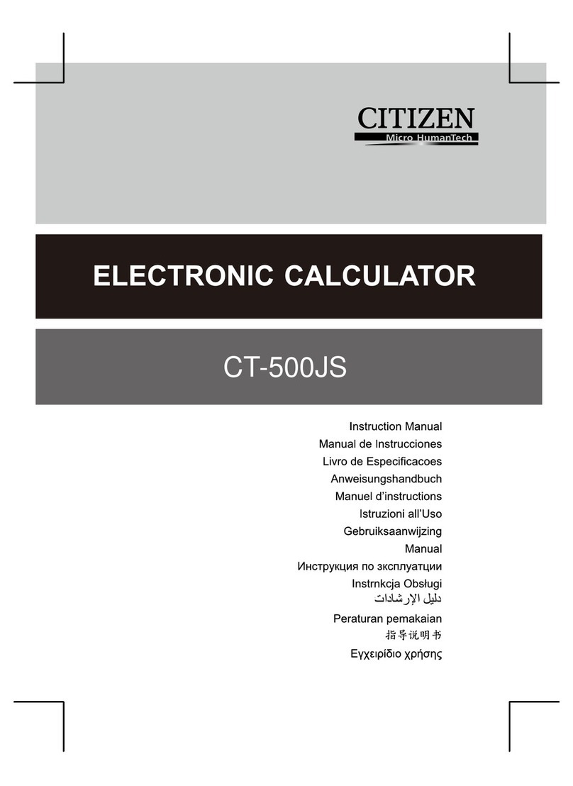 Citizen CT-500JS User manual