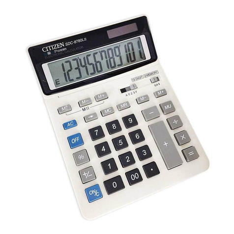 Citizen SDC-8780LII User manual Citizen SDC-8780LII User manual