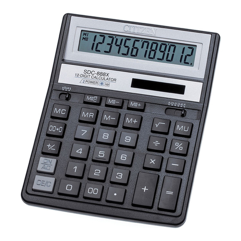 Citizen SDC-888X instruction manual