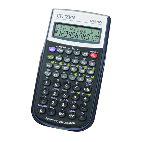 Citizen SR-270N instruction manual