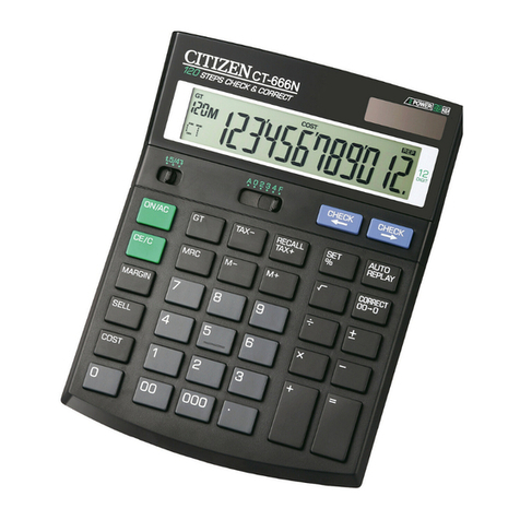 Citizen CT-666N User manual