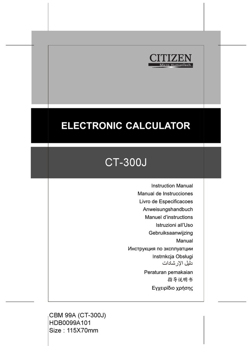 Citizen CT-300J instruction manual