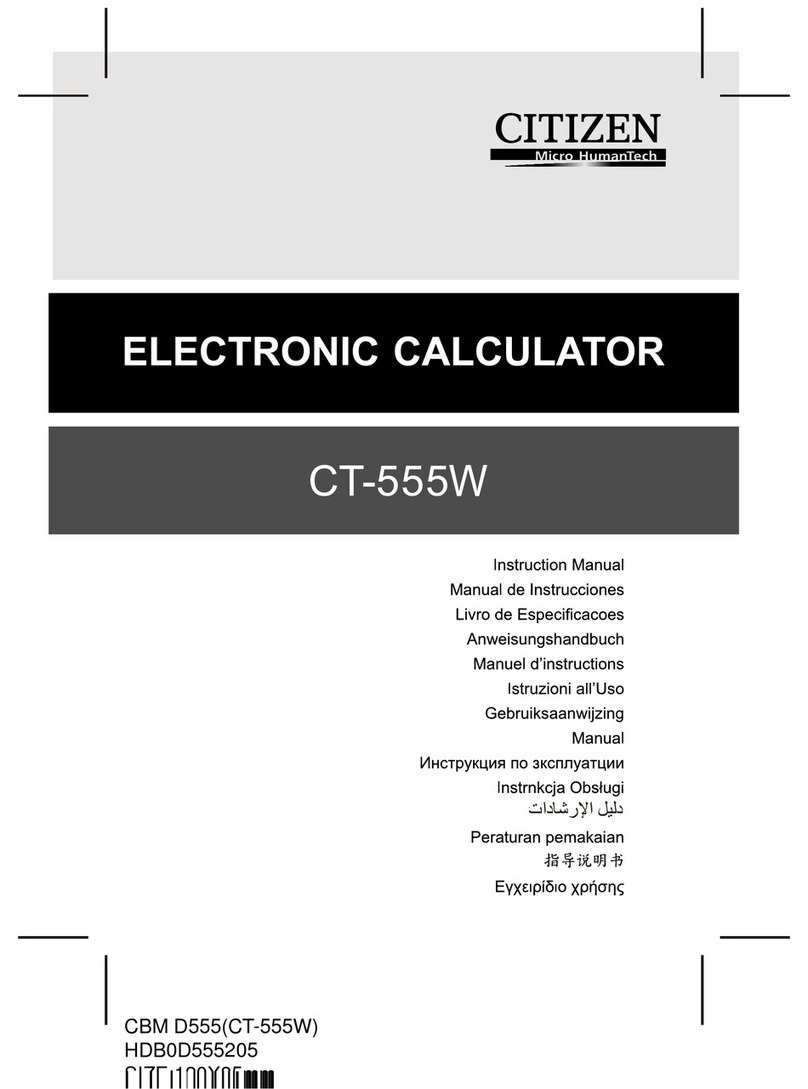 Citizen CT-555W instruction manual