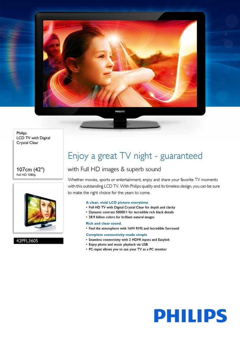 Philips 42PFL3605 User manual