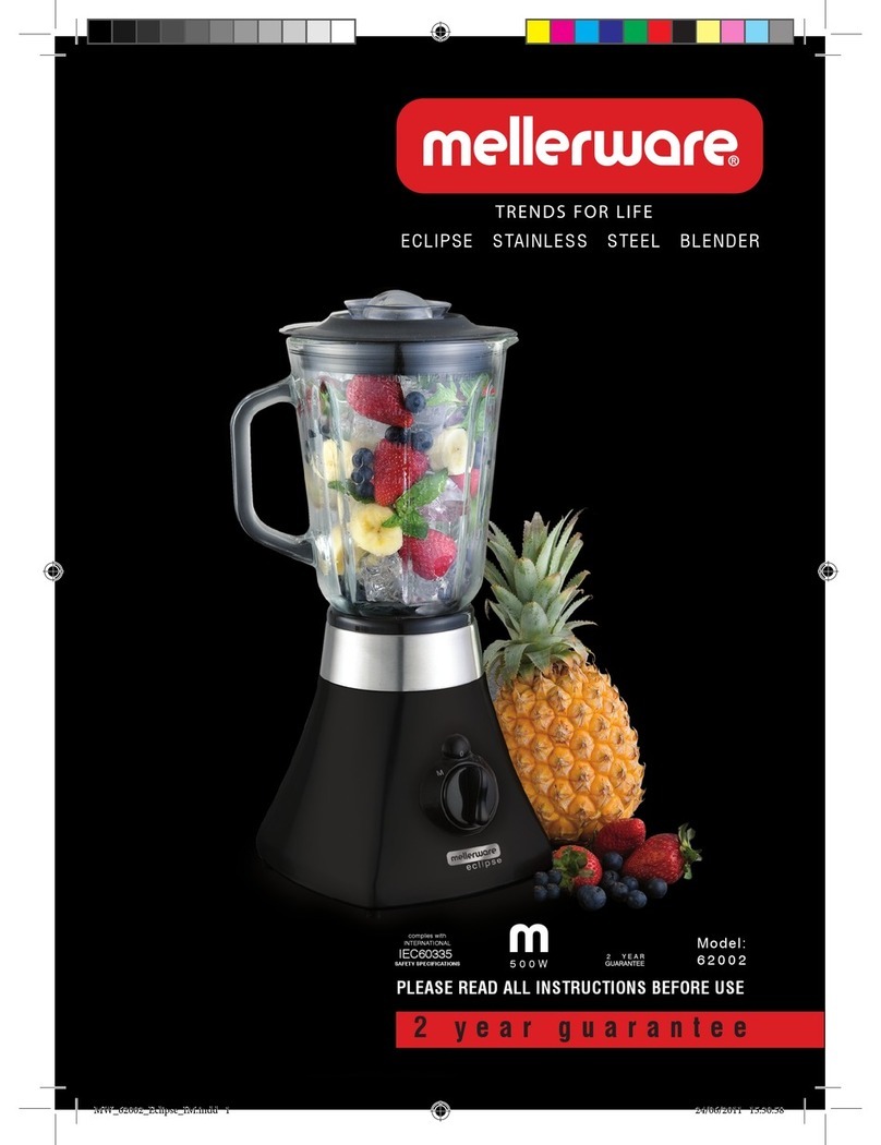 Mellerware Eclipse 62002 User manual